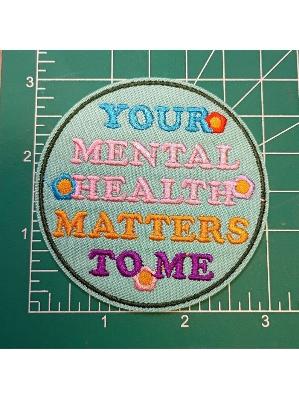 2/$10 Mental Health Matters Colorful Embroidered Patch